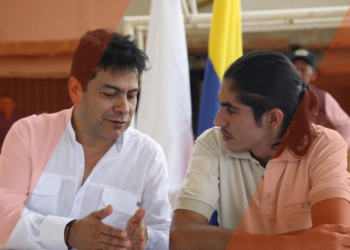 Comisionado de Paz Danilo Rueda y Andrey Avendaño negociador de las Farc