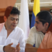 Comisionado de Paz Danilo Rueda y Andrey Avendaño negociador de las Farc