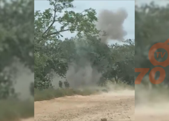 detonación carga explosiva en carretera vía a puerto rondón