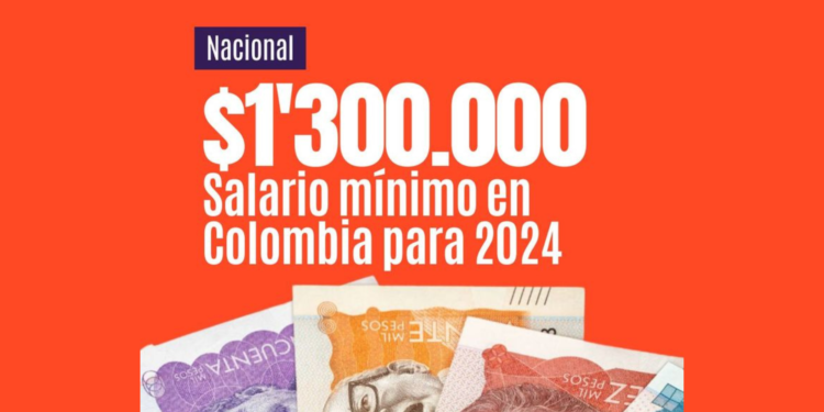 Salario Mínimo para el 2024 será de $1.300.000