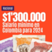 Salario Mínimo para el 2024 será de $1.300.000