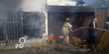 Luego del trágico incendio ocurrido una vivienda en El Amparo, falleció niño afectado por quemaduras de tercer grado producto de la conflagración