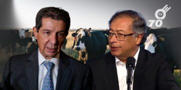 El presidente Gustavo Petro y el presidente de Fedegán, José Félix Lafaurie abordan diagnóstico y propuestas para mejorar la seguridad ganadera frente al abigeato.