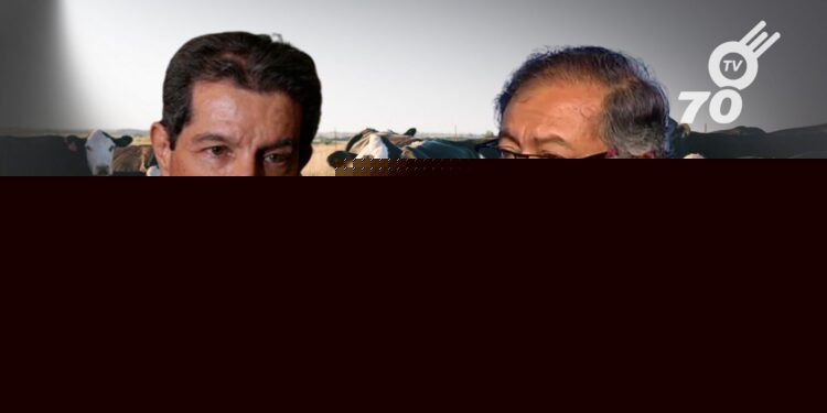 El presidente Gustavo Petro y el presidente de Fedegán, José Félix Lafaurie abordan diagnóstico y propuestas para mejorar la seguridad ganadera frente al abigeato.