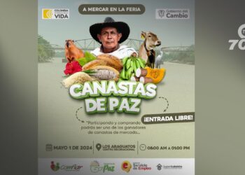 Comfiar celebra la segunda Feria Canastas de Paz el 1 de mayo en Los Araguatos, promoviendo productos locales sin costo de entrada.